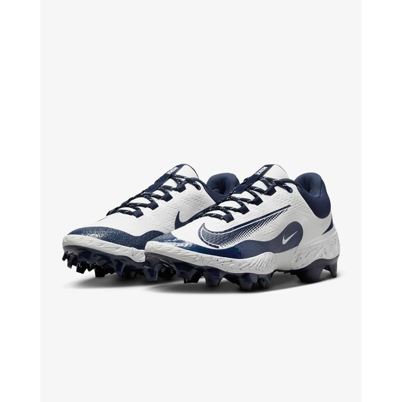 Nike Alpha Huarache Elite 4 Low MCS White Navy FD6255-107 Men's Size 10.5 - Picture 4 of 7